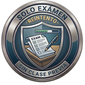 Solo exámen (reintento sin clase previa)